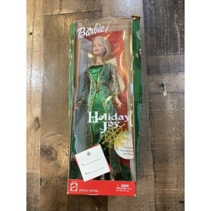Holiday Joy Barbie Doll Special Edition 2003 Mattel 56286 With Ornament Vtg